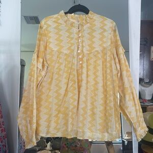 Nimbu Amar Top in Shibori Lemon